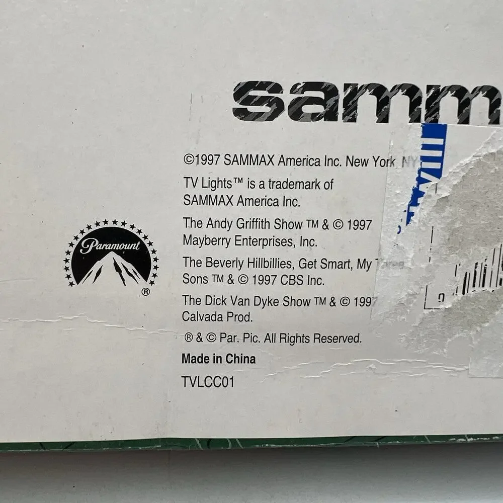 Vintage Sammax 10 String Light COVERS ONLY Retro Tv Classic Comedies 1997